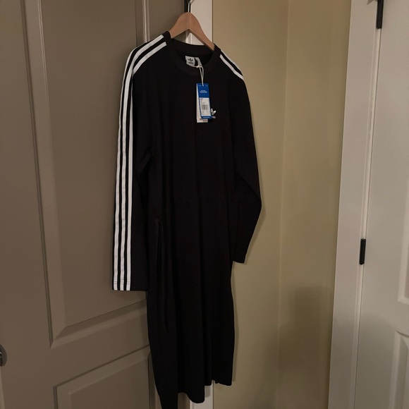 Adidas Black Midi Dress UK 8 or Size S - Picture 5 of 7